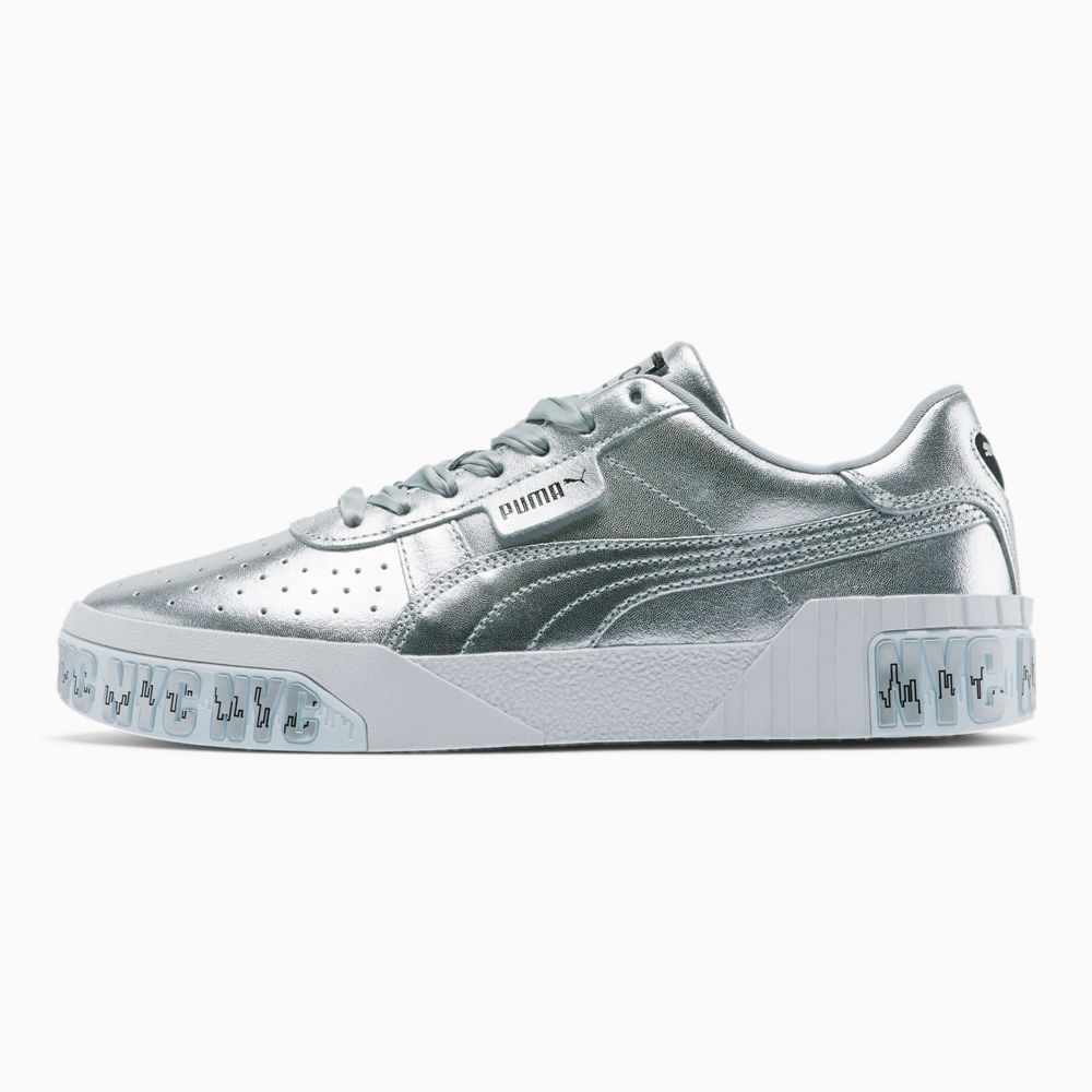 Puma Cali Silver NYC Női Sportcipő - Titán ( Hungary - BZWQC7120 )